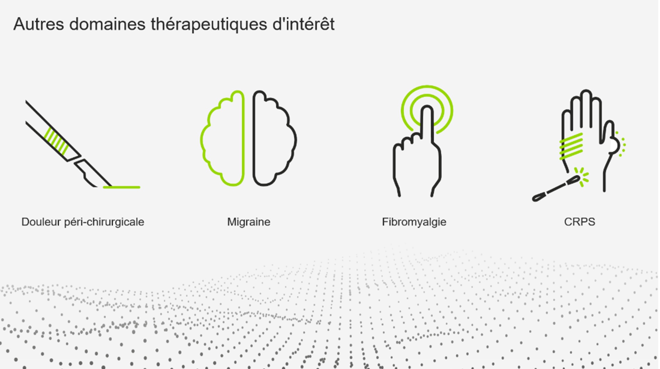 Autres domaines thérapeutiques d'intéret